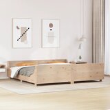 Maison Chic Posteljni okvir - Dvoposteljna postelja - Zakonska postelja brez vzmetnice 180x200 cm trdna borovina-J3378, (21767714) | Shoptok.si