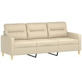  3-dijelni set sofa s jastucima krem od tkanine | shoptok.hr
