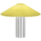 Blomus Zatemnitvena namizna svetilka s tekstilnim senčilom v rumeni in srebrni barvi ( višina 36 cm) Taite – | Shoptok.si