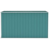 vidaXL Zidno vrtno spremište zeleno 118 x 288 x 178 cm pocinčani čelik | shoptok.hr