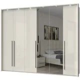 plakar sa dva ogledala P6B-2OG-2/PN - kolekcija piano - bež lak/bež lak - 277x226x60 cm