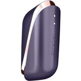 Satisfyer Traveler - potovalni klitoralni irigator za polnjenje (črno-bel) | Shoptok.si