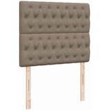  s oprugama i madracem LED smeđesivi 120x190cm od tkanine | shoptok.hr