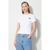 The North Face pamučna majica w s/s redbox slim tee za žene, boja: bijela, NF0A87NMFN41
