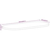 vidaXL Mizna plošča 140x60x2,5 cm ovalna trden mangov les | Shoptok.si