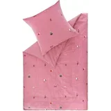 POSTELJNINA JOELLE 140/200 cm saten rdeča