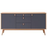 Bessagi Home komoda lena, siva, hrast | Shoptok.si