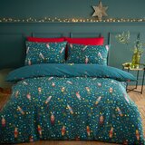 Catherine Lansfield Tamno zelena posteljina za bračni krevet/za produženi krevet 230x220 cm Nutcracker – | shoptok.hr