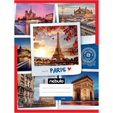 NEBULO Šivana gladka Pariz vzorčasta beležnica 80-32 A/4 | Shoptok.si