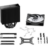 Be Quiet! BK040 PURE ROCK 3 LX [LGA-1851 Default ILM and RL-ILM support/AM5], 190W TDP, Light Wings LX 120mm PWM ARGB fan max. 31.2dB(A), 4 high-performance 6mm heat pipes with HDT technology | ePonuda.com
