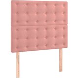 Box spring krevet s madracem ružičasti 80 x 200 cm baršunasti | shoptok.hr