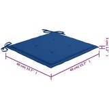  Sklopive vrtne stolice s jastucima 6 kom masivno bagremovo drvo | shoptok.hr