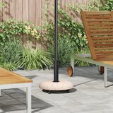 vidaXL Baza za suncobrane s kotačima za stupove 37/42/52/58mm žuti beton | shoptok.hr