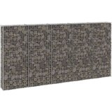 vidaXL gabionski zid s poklopcima od pocinčanog čelika 300x30x150 cm | shoptok.hr