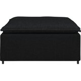  Modularni kauč s podnožjem, crni 100x100x48 cm | shoptok.hr