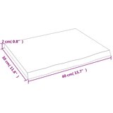 Kupaonska radna ploča 40 x 30 x 2 cm netretirano masivno drvo | shoptok.hr