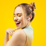 Niceboy beans 4 pop - bežične slušalice, 200 mah + 2x 30 mah, IPX4, bele | Eponuda.com