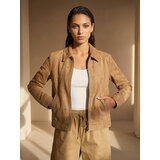 Sinsay Jakna od umjetnog brušenog kože s ukrasnim zakovicama | shoptok.hr