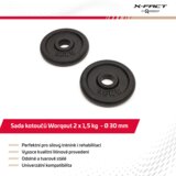 Worqout Weights 1.5Kg Iron Weight Plates x 2 pc - unisex | shoptok.hr