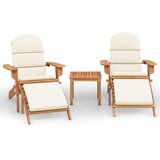 3-dijelna vrtna garnitura Adirondack masivno bagremovo drvo | shoptok.hr