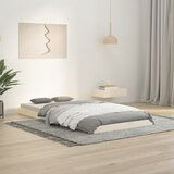 The Living Store Posteljni okvir bel 90x190 cm trdna borovina - Posteljni Okvir, (21531254) | Shoptok.si