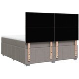  Krevet s oprugama i madracem smeđesivi 180x200 cm tkanina | shoptok.hr
