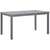 The Living Store Vrtni stol sivi isprani 140 x 80 x 74 cm masivno bagremovo drvo | shoptok.hr