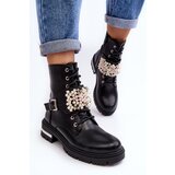 Boto Lined Women's Work Boots Decorated Black Venizi | ePonuda.com
