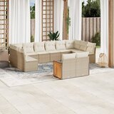 vidaXL 12-dijelni set vrtnih sofa od poliratana s jastucima bež | shoptok.hr