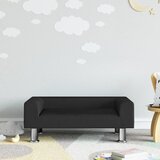 The Living Store Otroški kavč črn 70x45x26,5 cm žamet -, (21419585) | Shoptok.si