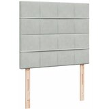Box spring krevet s madracem svjetlosivi 120x200 cm baršunasti | shoptok.hr