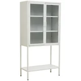 Bela jeklena vitrina 75x150x35 cm Acier –
