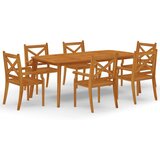  7-dijelni vrtni blagovaonski set od masivnog bagremovog drva | shoptok.hr