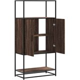  Visoka ploča smeđi hrast 68x35x139 cm Konstruirano drvo i metal | Eponuda.com