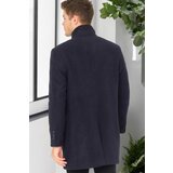 Dewberry PLT8386 MEN'S COAT-DIAGONAL DARK NAVY BLUE-2 | Shoptok.si