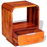  Noćni ormarić s ladicom od masivnog drva šišama 40 x 30 x 50 cm | shoptok.hr