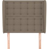  Uzglavlje s ušima smeđesivo 93x23x118/128 cm od tkanine | shoptok.hr