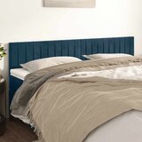  Uzglavlja tamnoplava 160x5x78/88 cm baršunasta | shoptok.hr