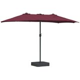  Vrtni suncobran Bordeaux Crvena 385 x 209 x 244 cm Poliester | shoptok.hr