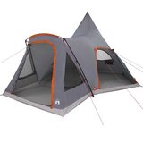 Šator Teepee za 5 osoba Siva i narančasta 545 x 450 x 295 cm | shoptok.hr