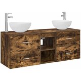  Set ormarića za kupaonicu 3 kom. Dimljeni hrast Smeđa 49,5 x 35 x 63 cm | Shoptok.si