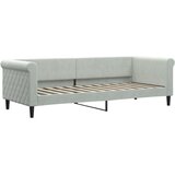  Dnevni krevet s madracem svjetlosivi 80 x 200 cm baršunasti | shoptok.hr
