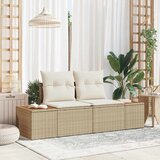 Vrtni kauč Bež 184 x 62 x 85cm poliratan | shoptok.hr