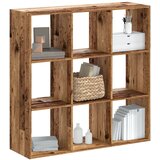  Regal za knjige boja staro drvo 102x32x102 cm konstruirano drvo | Shoptok.si