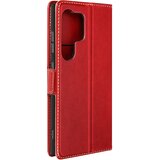 AVIZAR torbica s preklopom za samsung galaxy S24 ultra denarnica z magnetno zaponko - umetno usnje, rdeča, (5000010838) | Shoptok.si