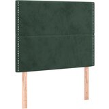 Maison Chic Posteljno vzglavje - Vzglavna omarica 2 kosa temno zeleno 100x5x78/88 cm žamet, (22077392) Cene