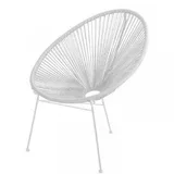 baštenska stolica alba dxšxv: 72x90x87 cm, pvc/metal, bela
