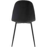 Bessagi Home stol lio, črna, žamet | Shoptok.si