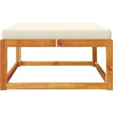  Vrtni tabure s jastukom 65x65x29 cm od masivnog drva bagrema | shoptok.hr