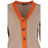 Trendyol Camel Jacquard Color Block Knitwear Cardigan | Shoptok.si